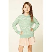 girls fair isle jumper kids