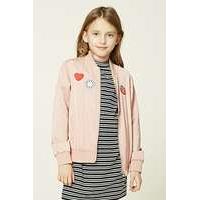 Girls Patched Bomber (Kids)