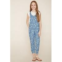 Girls Palm Tree Overalls (Kids)