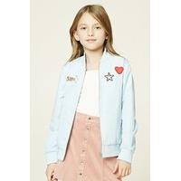 Girls Patched Bomber (Kids)