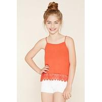 girls crochet hem cami kids