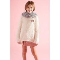 girls heart jumper kids