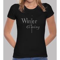 girl t-shirt winter is coming (game of thrones)