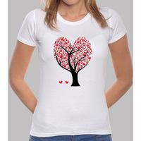 girl t-shirt cuore tree