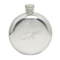 gift groomsman personalized round stainless steel 5 oz flask