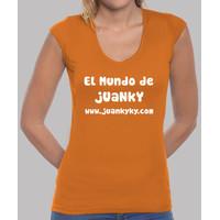 girl manga v neck cut orange