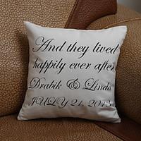 Gifts Bridesmaid Gift Personalized Four Lines Pillow Case (Pillow not included)