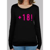 girl t shirt 18 fuchsia manga long black