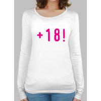 girl t-shirt 18 fuchsia, manga long, white