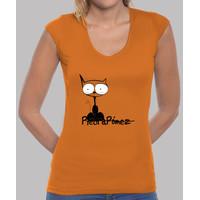 girl, manga v-neck cut, orange