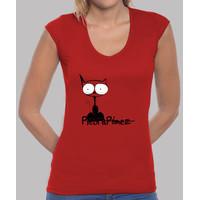 girl manga v neck cut red