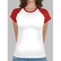 girl baseball style white and red rear logo ikurria