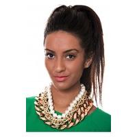 Gilded Layers Chunky Pearl Neckl...