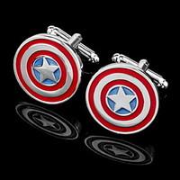 Gift Groomsman Star With Circles Cufflinks(Box Color Random)