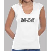 girl, manga v-neck cut, white