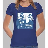 girl t-shirt the blues brothers smurfs