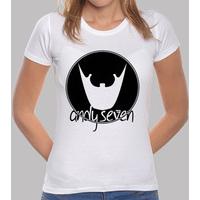 girl t-shirt - logo round black knob