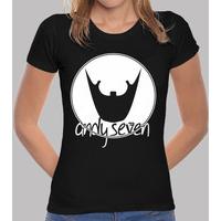 girl t-shirt - logo white circular knob