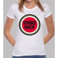 girl t-shirt strikeback - lucky strike