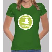 girl t-shirt green and white logo