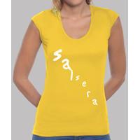 girl, manga v-neck cut, yellow