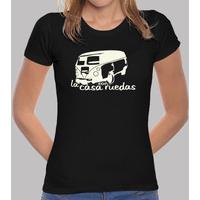 girl t-shirt \'s house with black wheels