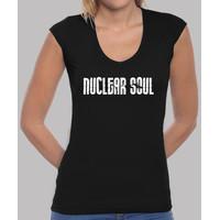 girl, manga v-neck cut, black