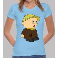 girl t-shirt light blue manolete