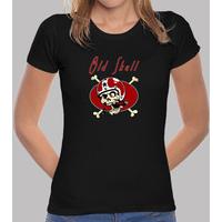 girl t-shirt old skull