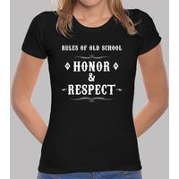 girl t-shirt old school rules