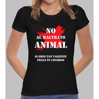 girl t-shirt not to animal abuse