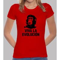 girl t-shirt viva la evolucion