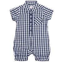 Gingham Playsuit - Blue quality kids boys girls