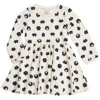 Girls Cat Print Spin Dress - Beige quality kids boys girls