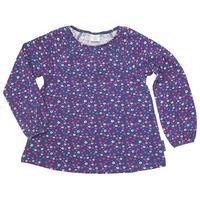 Girls Floral Smock - Blue quality kids boys girls