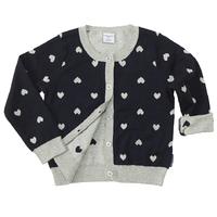 girls heart cardigan blue quality kids boys girls