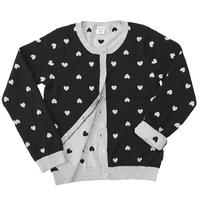 Girls Heart Cardigan - Black quality kids boys girls