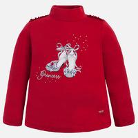 girl sweatshirt with mock turtleneck mayoral