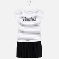 girl sleeveless dress with short sleeve t shirt mayoral