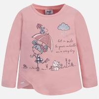 girl glitter long sleeve t shirt mayoral