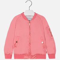 Girl bomber style jacket with zipper Mayoral