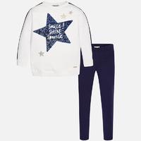 Girl leggings and t-shirt with rivets set Mayoral