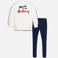 Girl set of sporty leggings and long sleeve t-shirt Mayoral