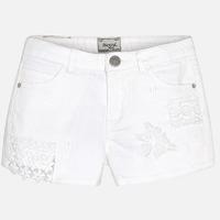Girl twill shorts with patches Mayoral