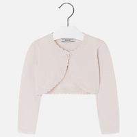 Girl short knit cardigan with round neckline Mayoral
