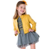 Girl leatherette jacket with rivets Mayoral