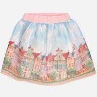 Girl short print mesh skirt Mayoral