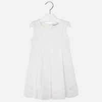 Girl linen embroidered dress Mayoral