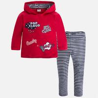 girl set of leggings and hoodie mayoral