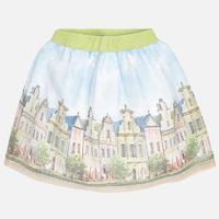 Girl short print mesh skirt Mayoral